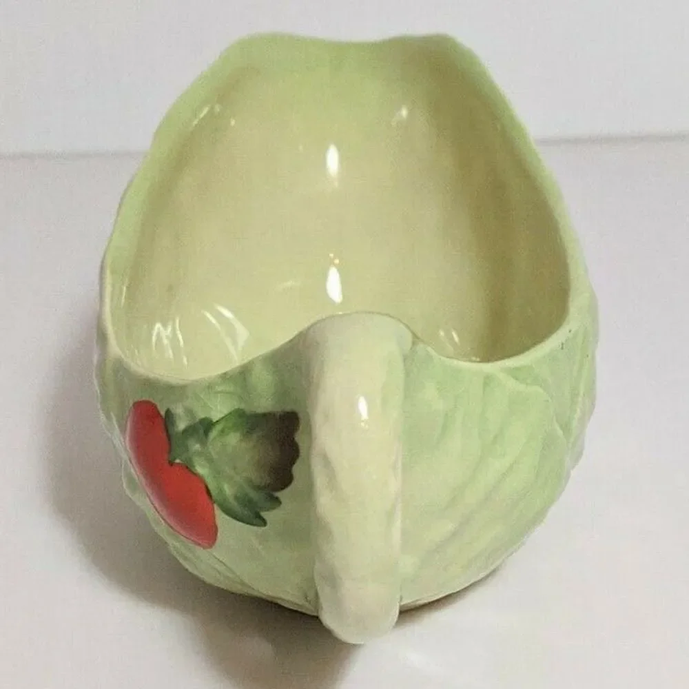 Vintage Carlton Ware Lettuce Leaf Sauce Boat